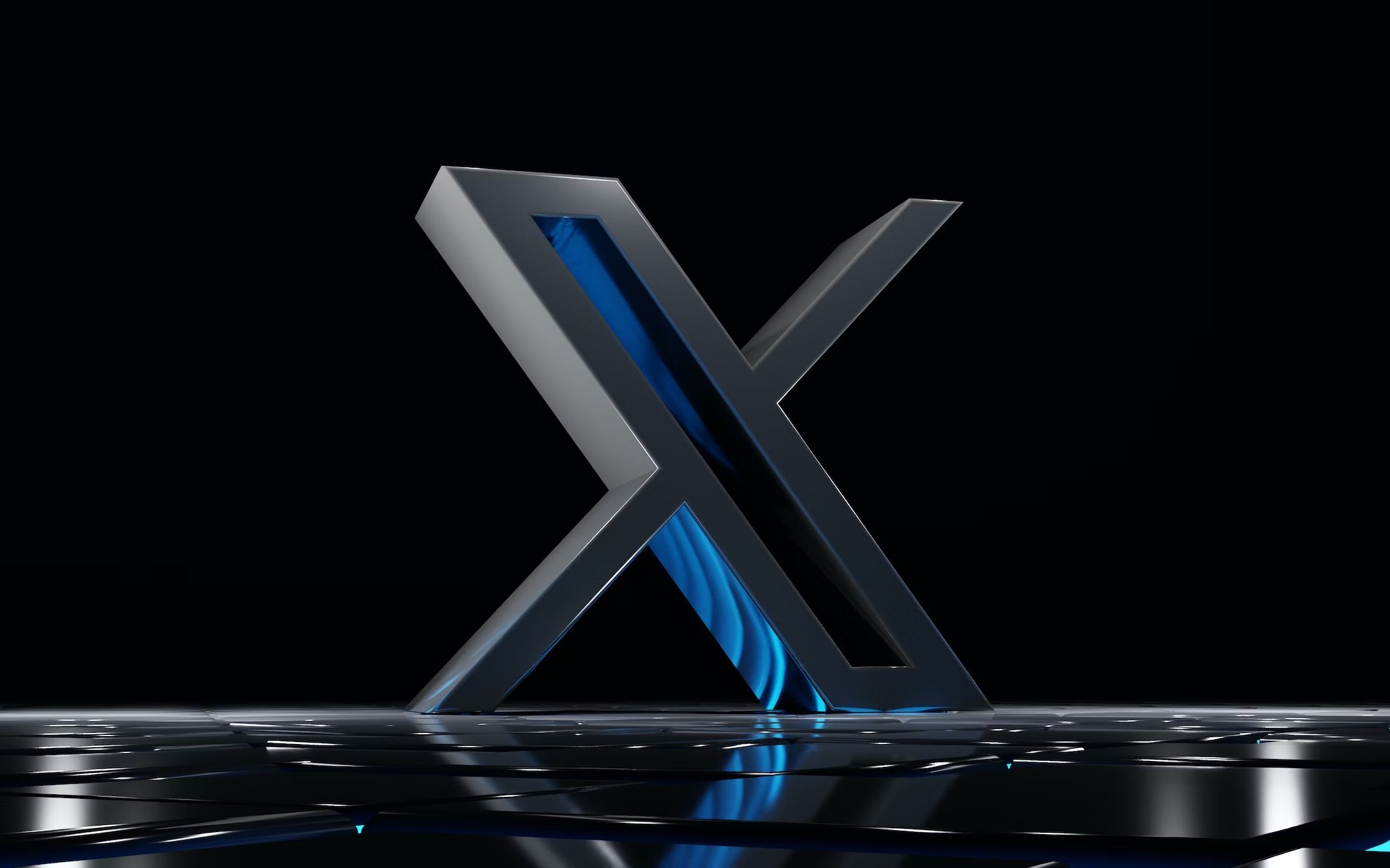 Logo da X em 3D