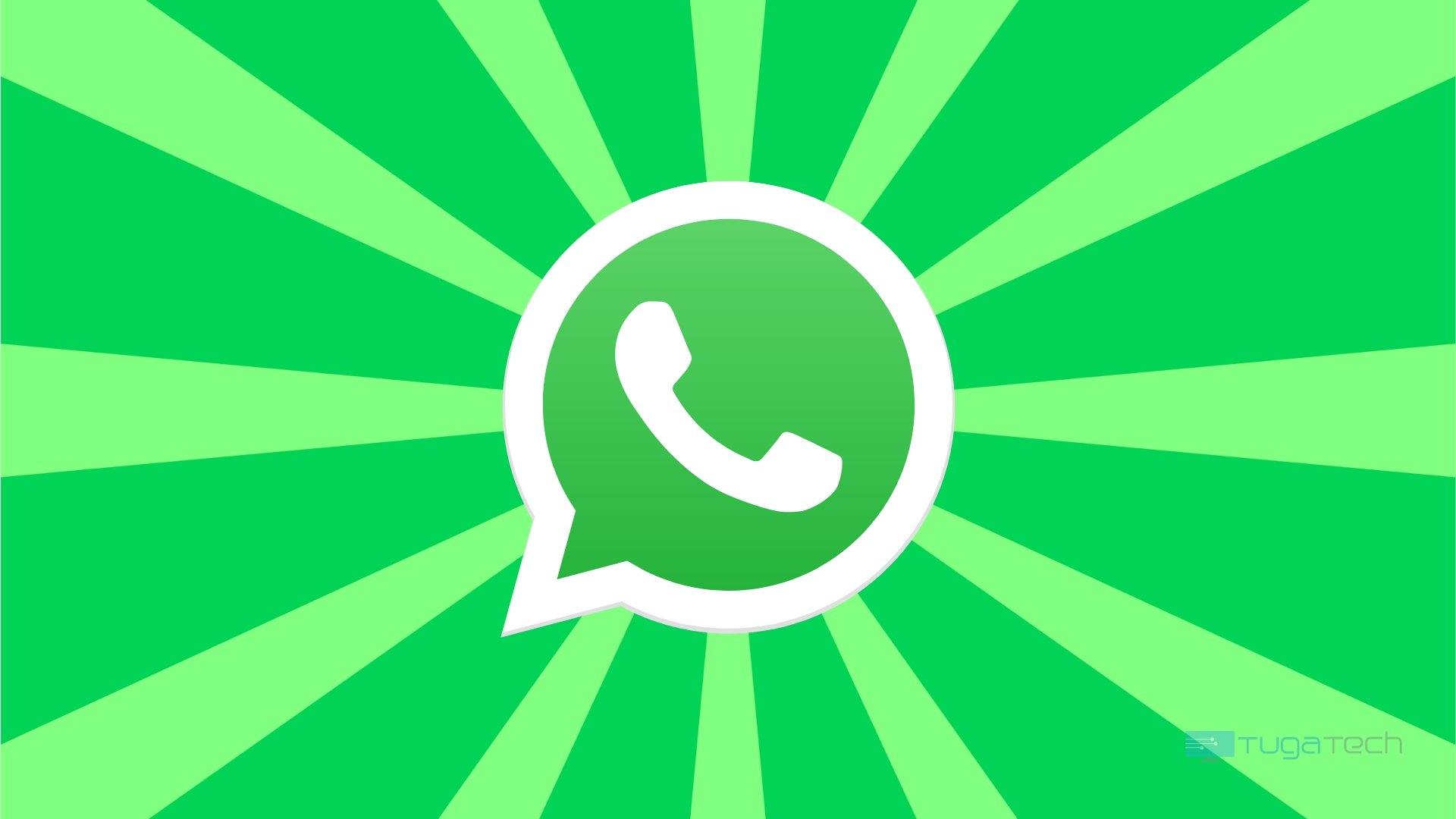 WhatsApp logo em fundo verde