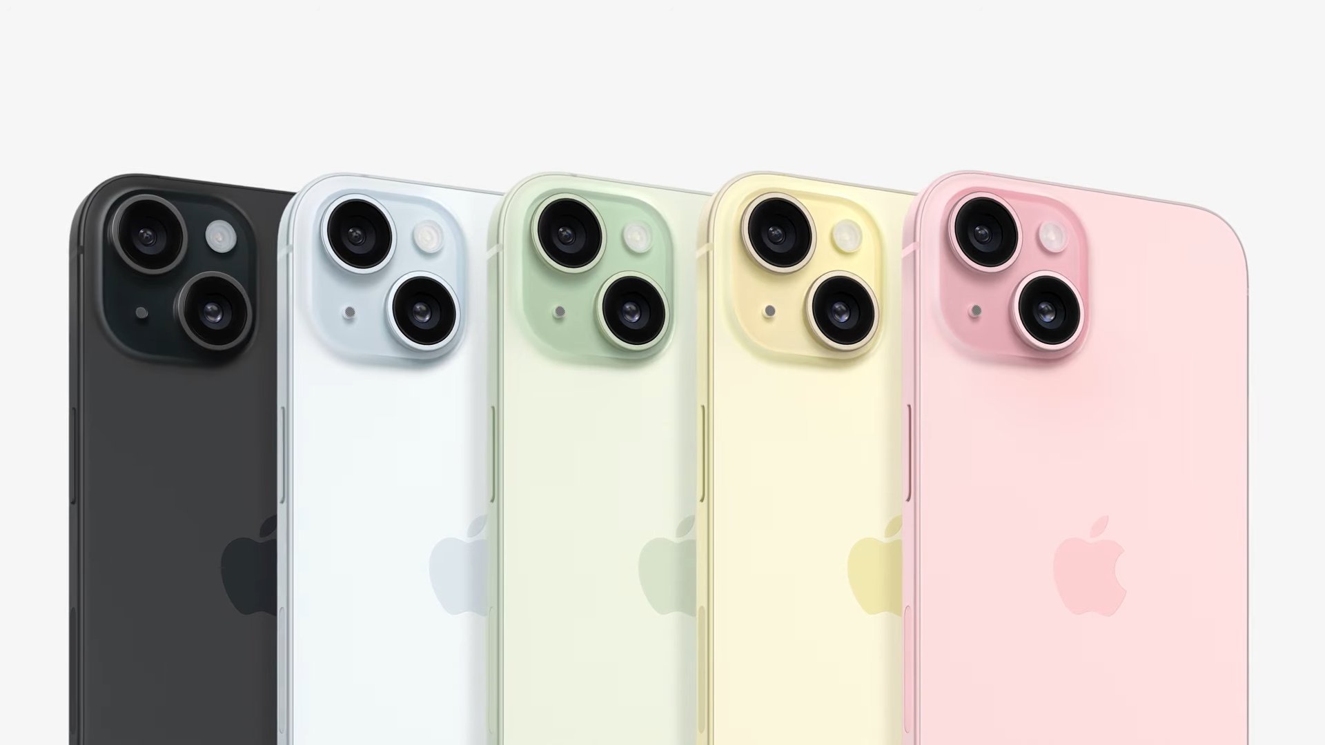 Apple iPhone 15 em várias cores
