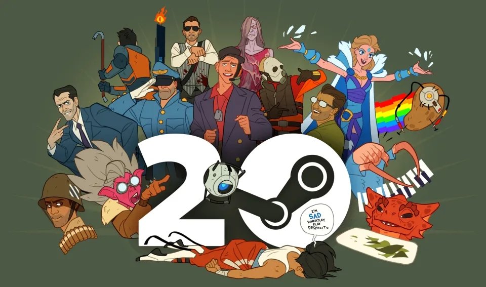 Steam celebra 20 anos com descontos e nostalgia