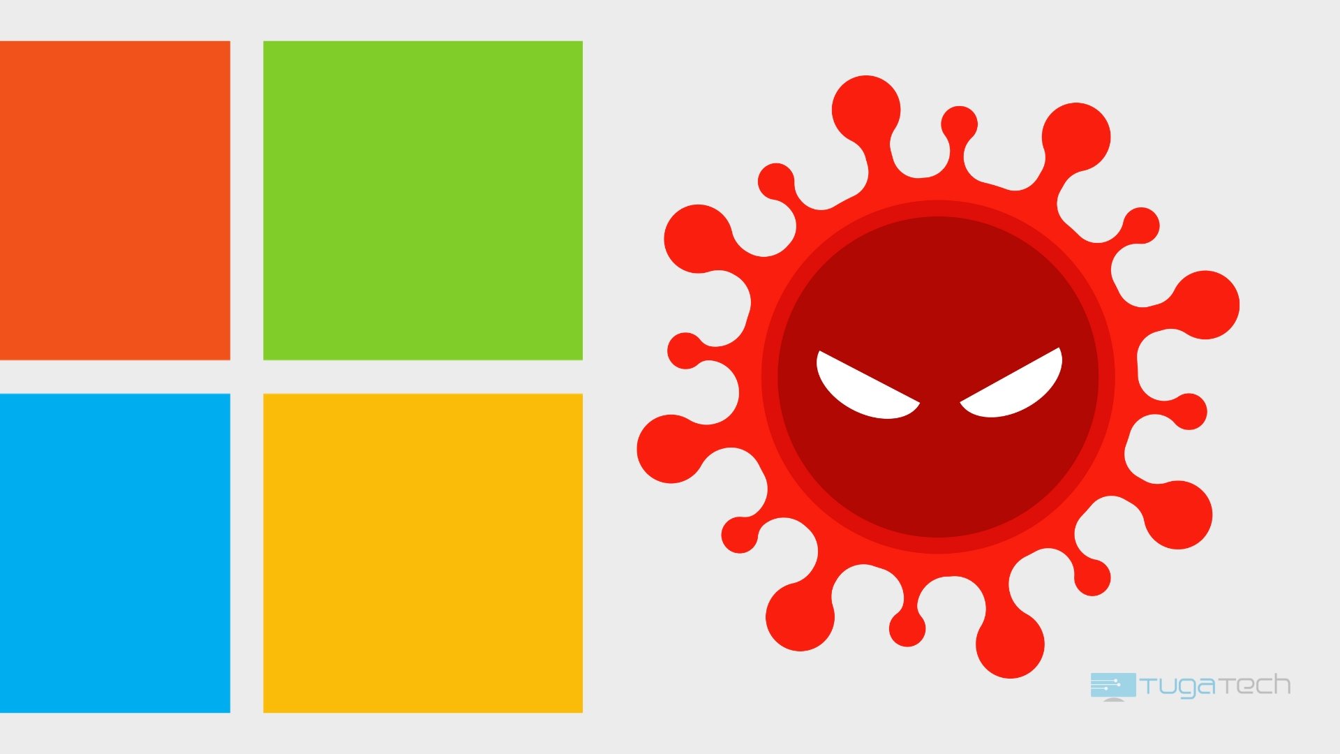 Microsoft logo com malware