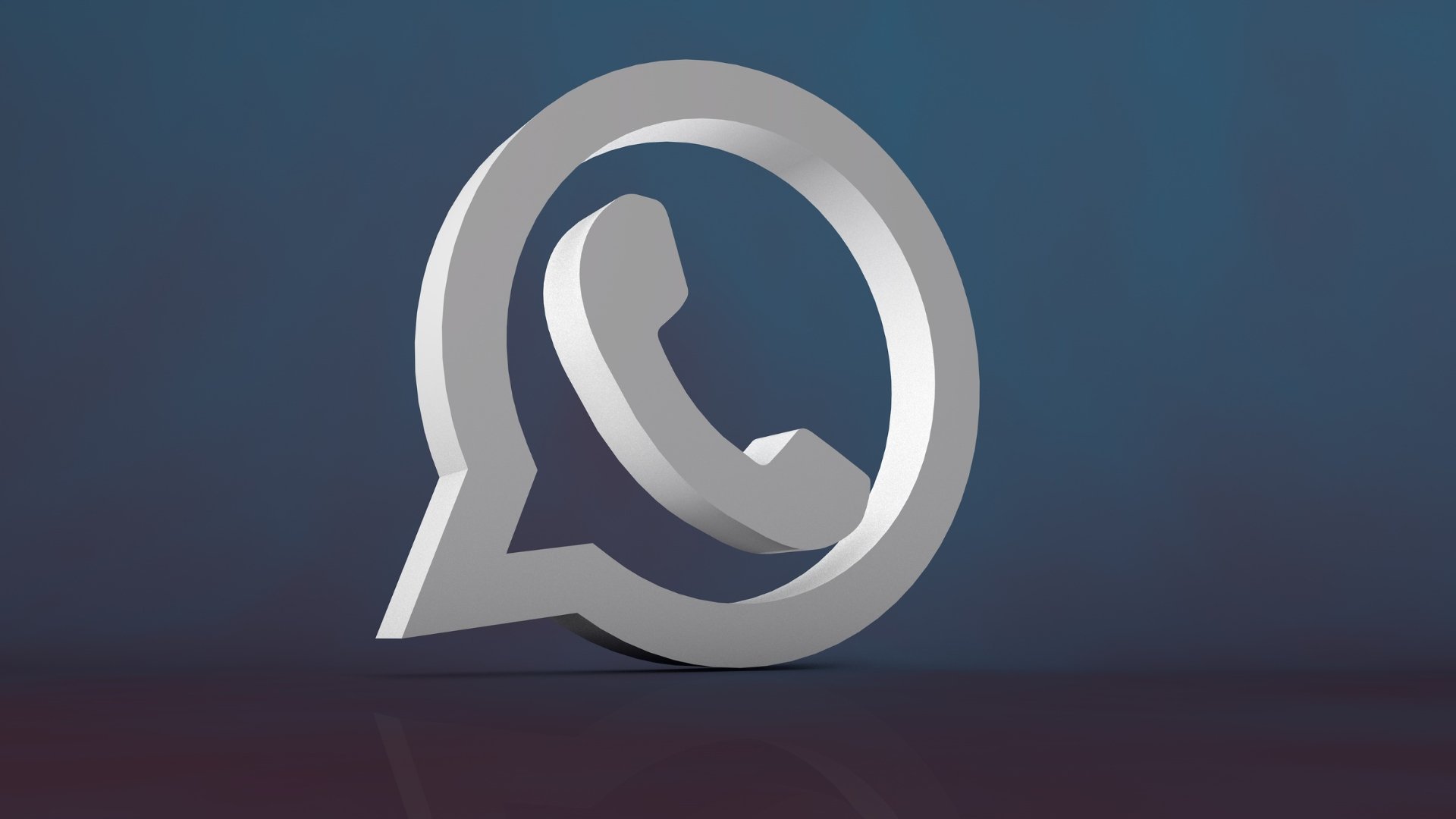 Logo do WhatsApp em 3D