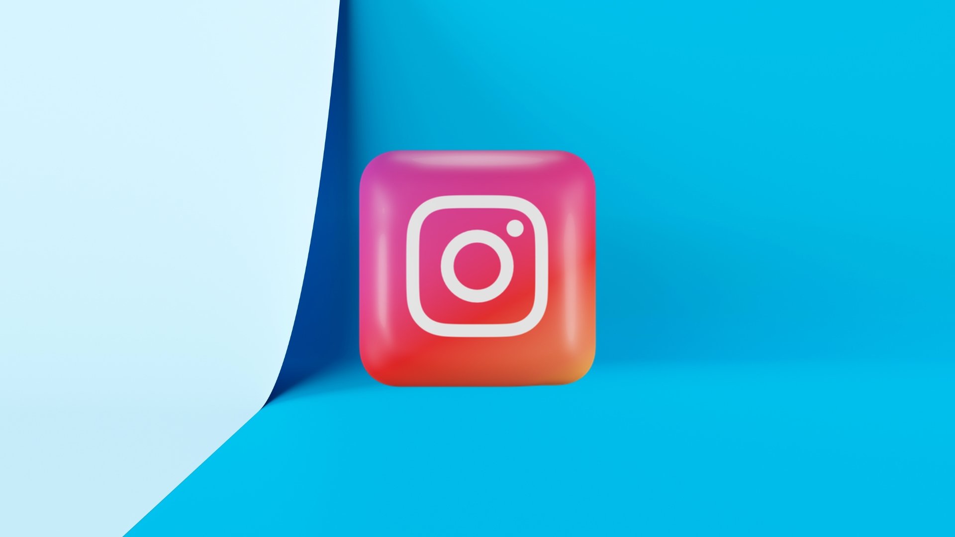 Logo do Instagram em 3D