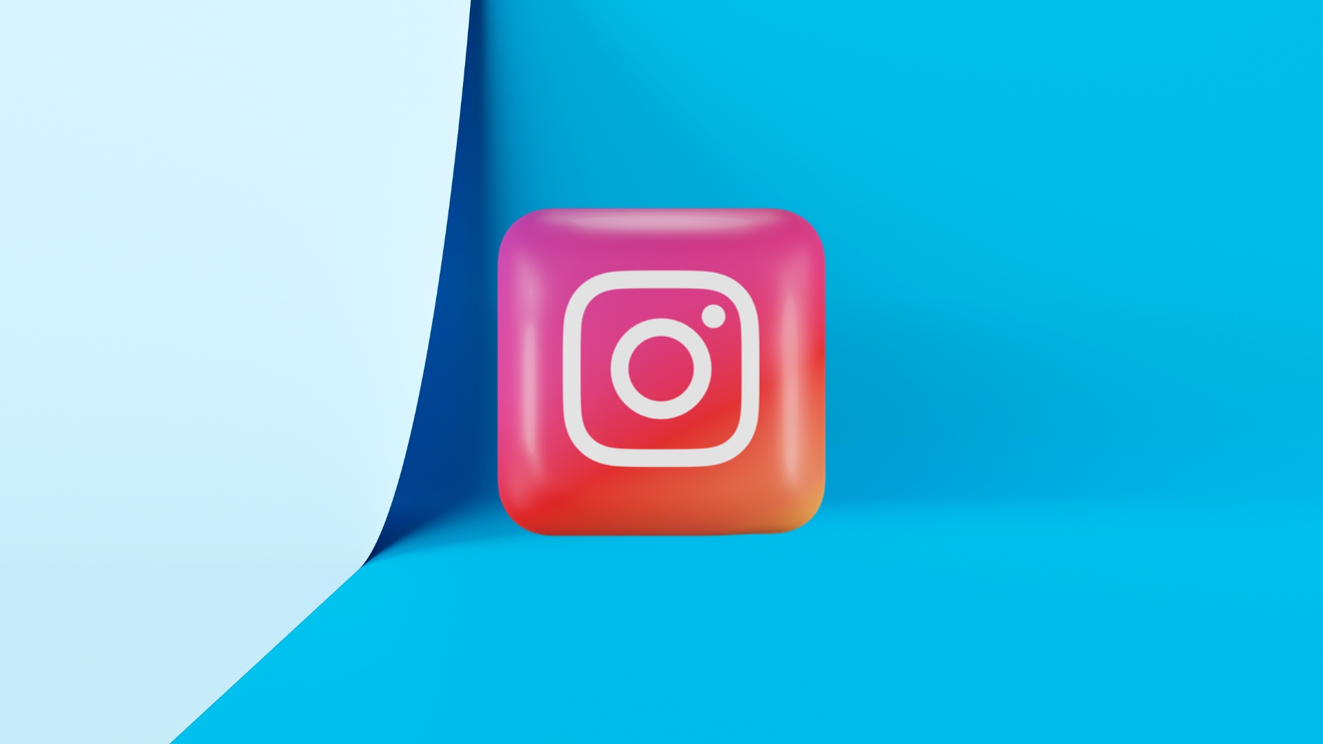 Logo do Instagram em 3D