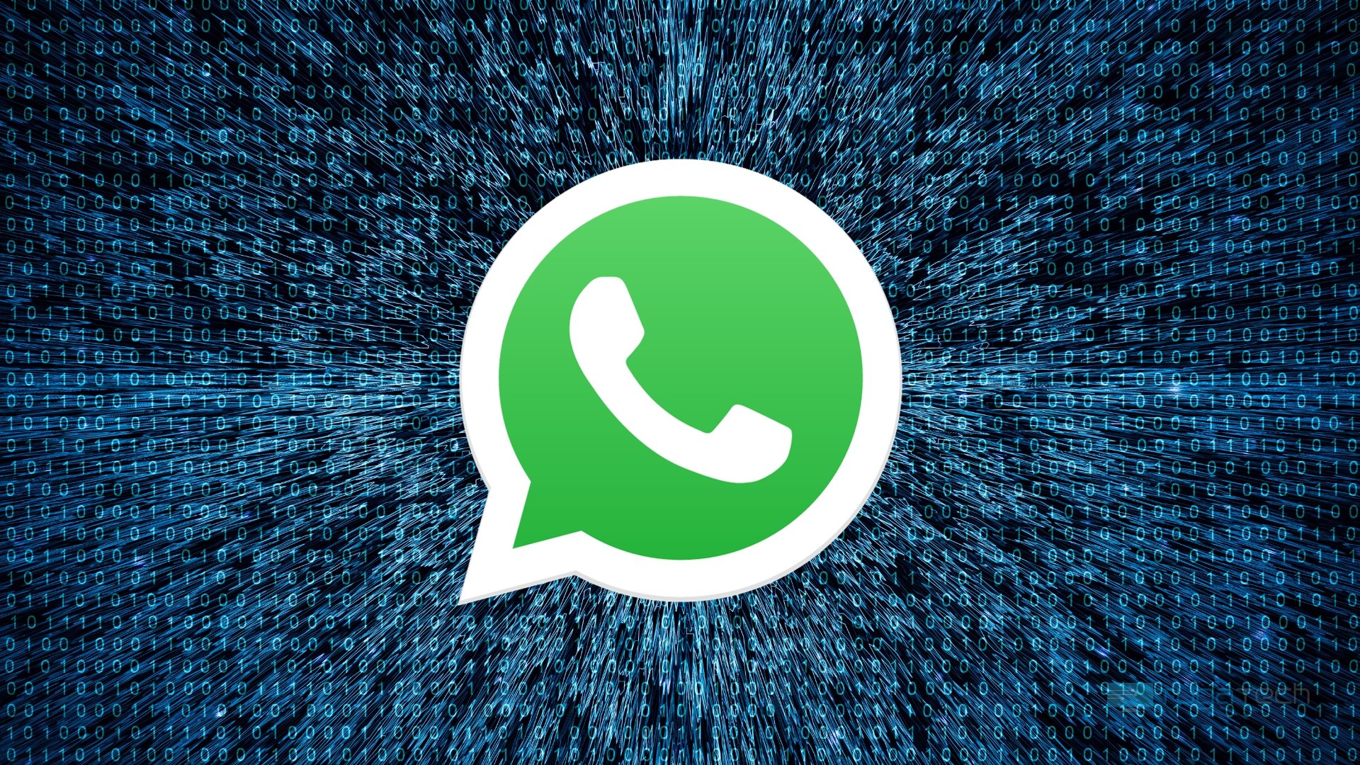 logo do Whatsapp em fundo digital