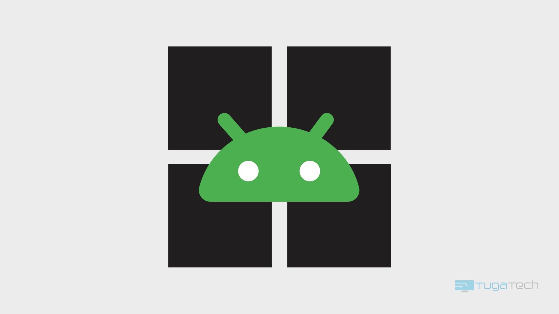 Windows com logo do Android