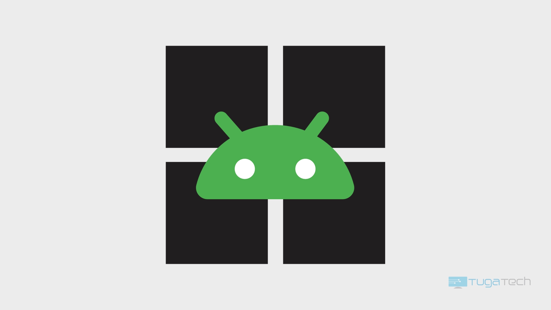 Windows com logo do Android