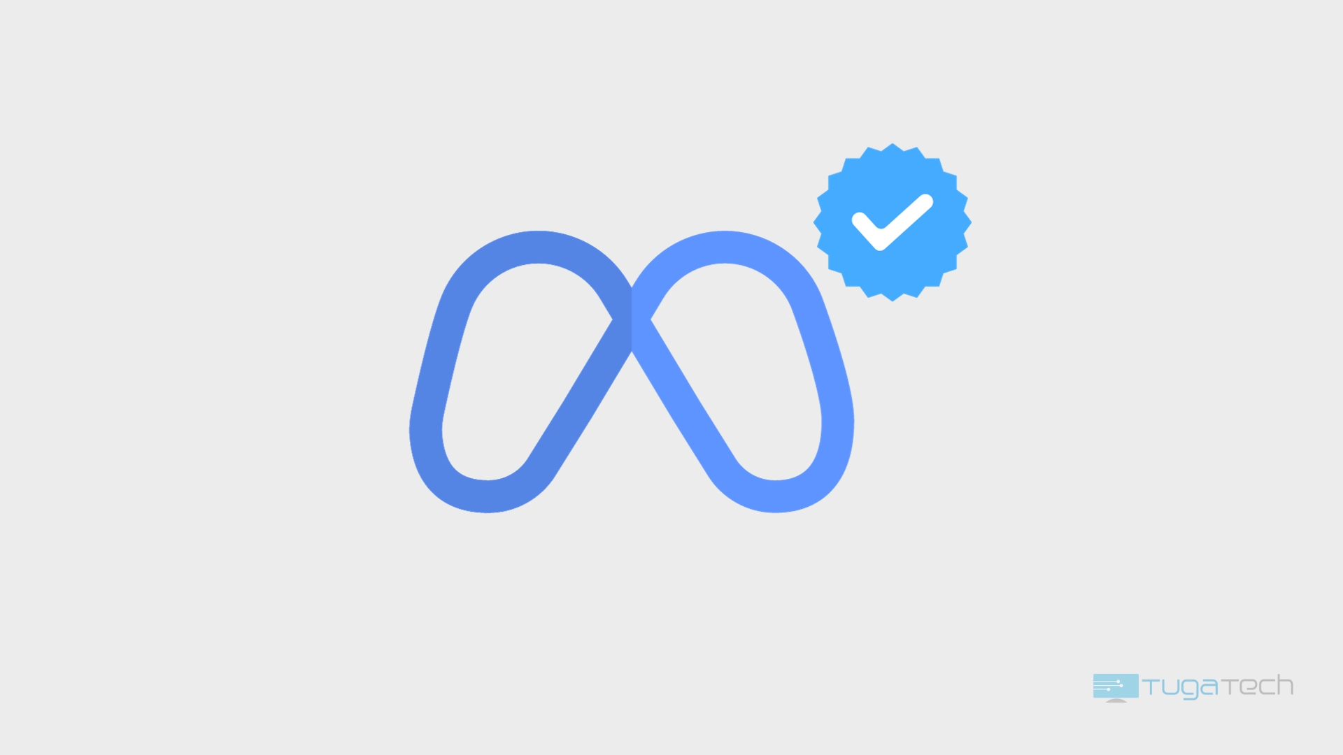 Logo da Meta com sinal de verificado