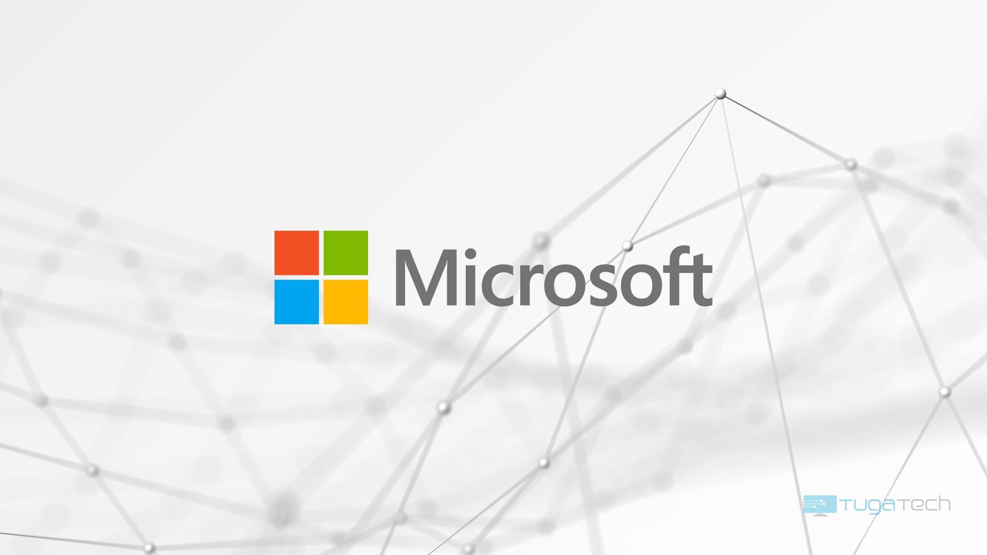 Logo da Microsoft em fundo branco
