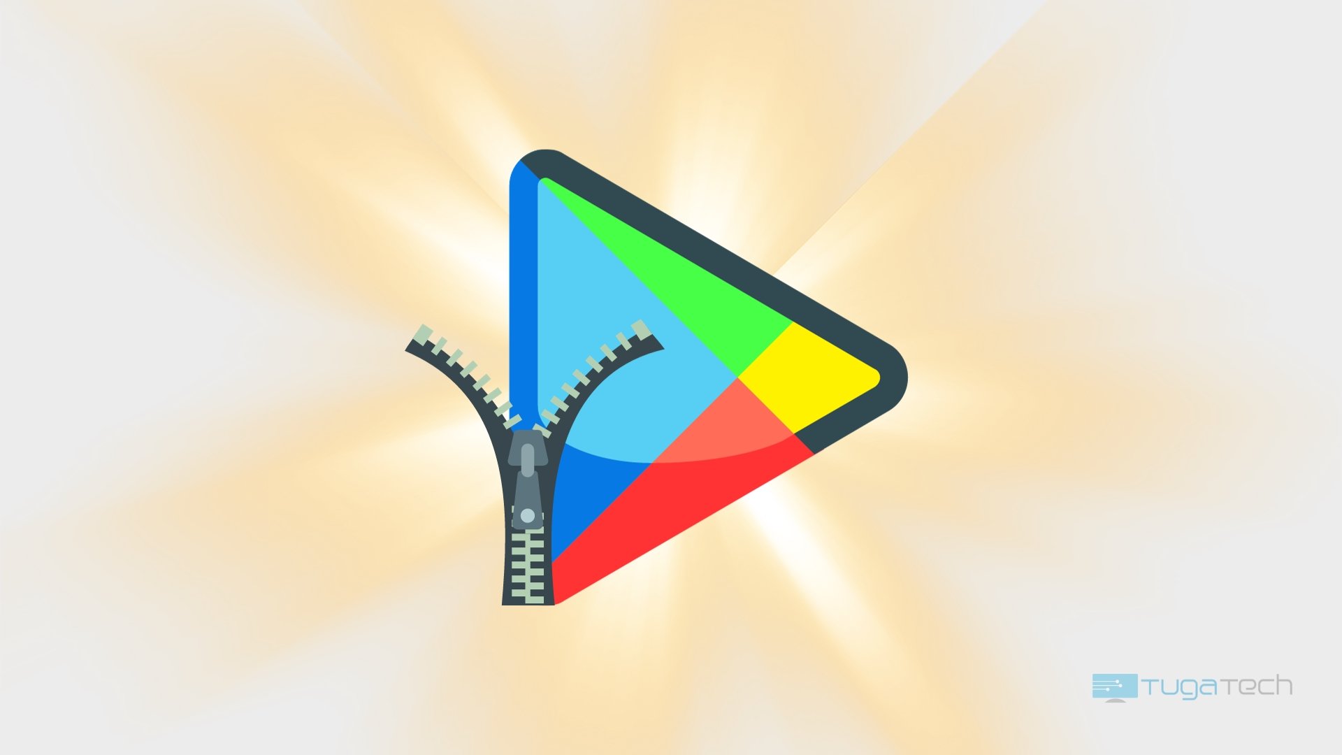 Google Play Store com fecho zip