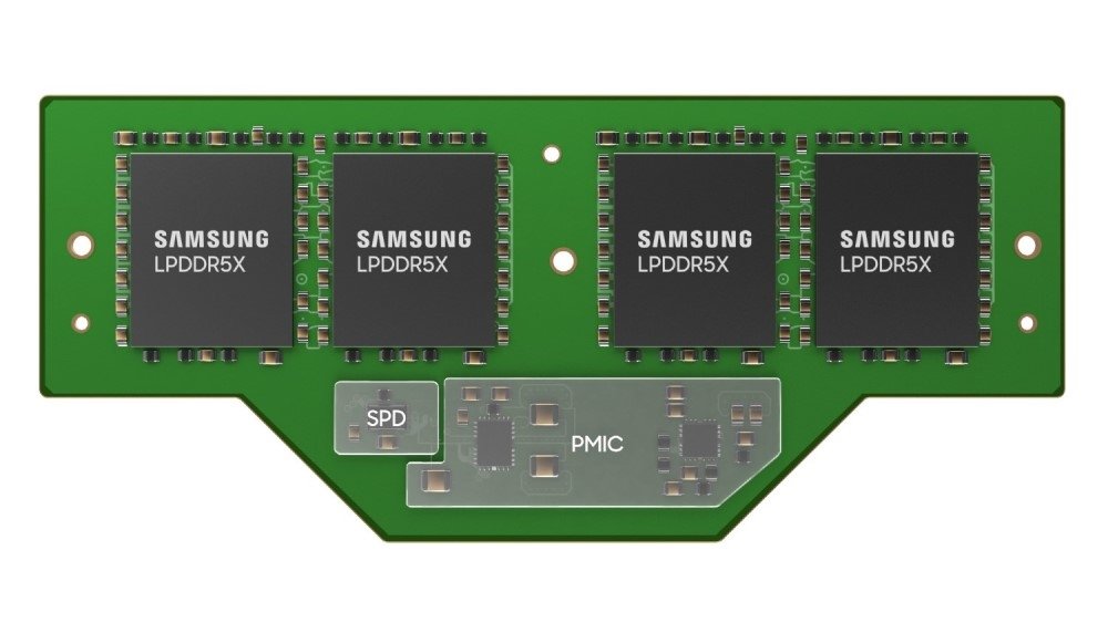 Samsung revela novo módulo de memória LPCAMM no mercado