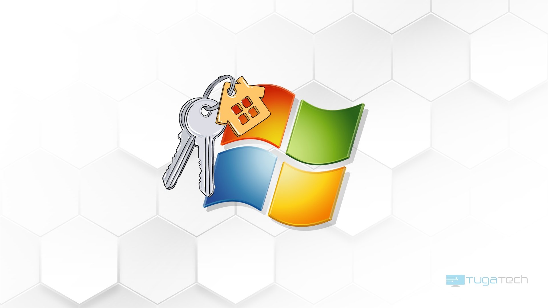 Logo do Windows 7 com chave de ativação
