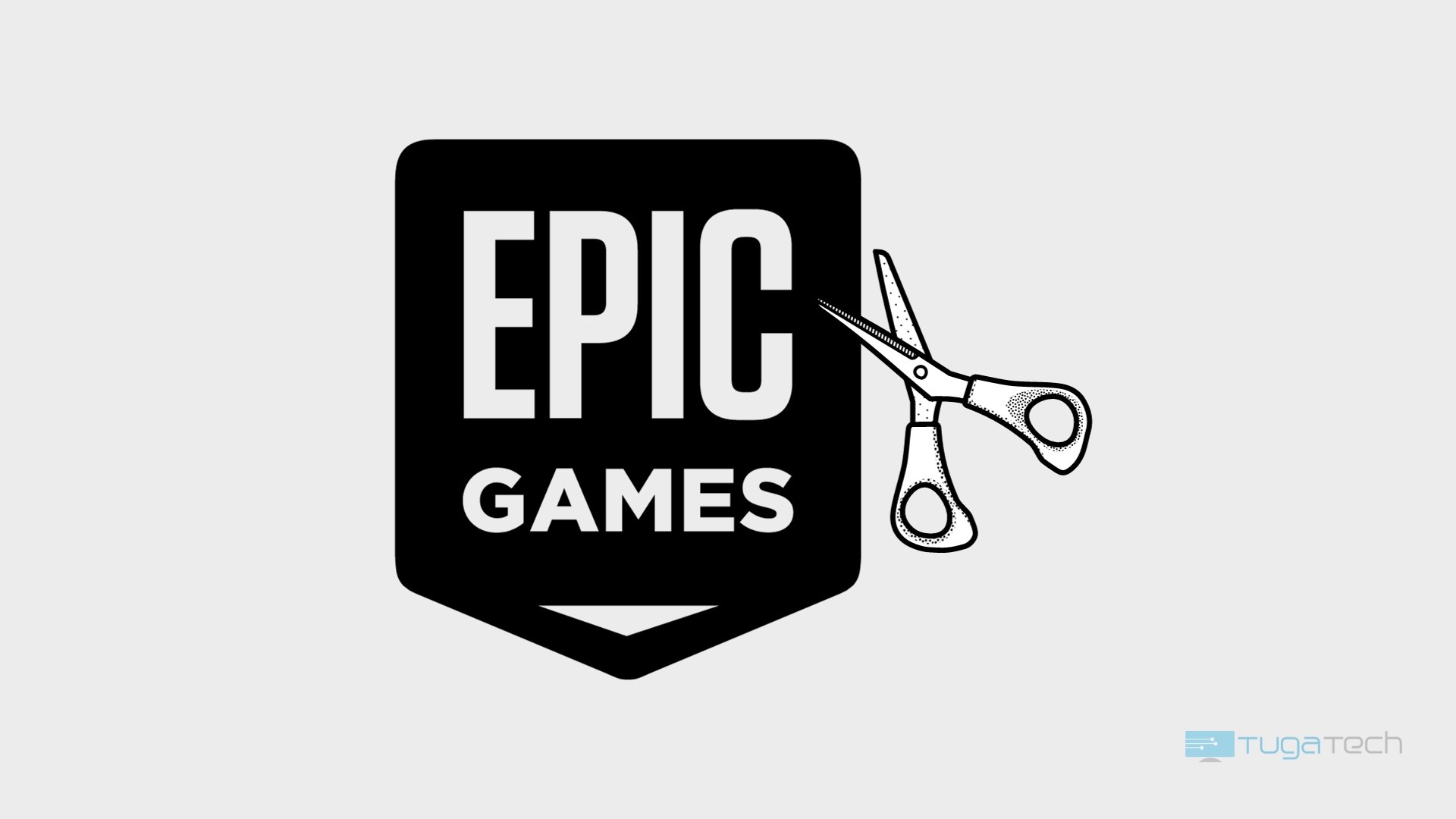 Logo da Epic Games com cortes