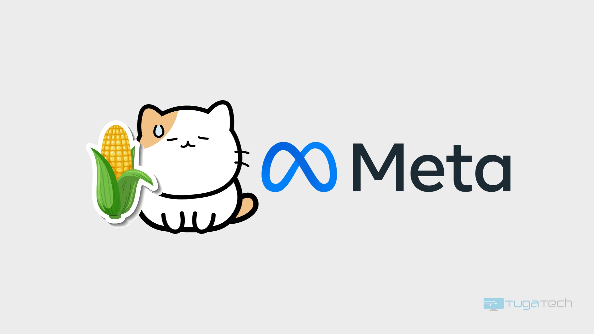 Stickers perto de logo da Meta
