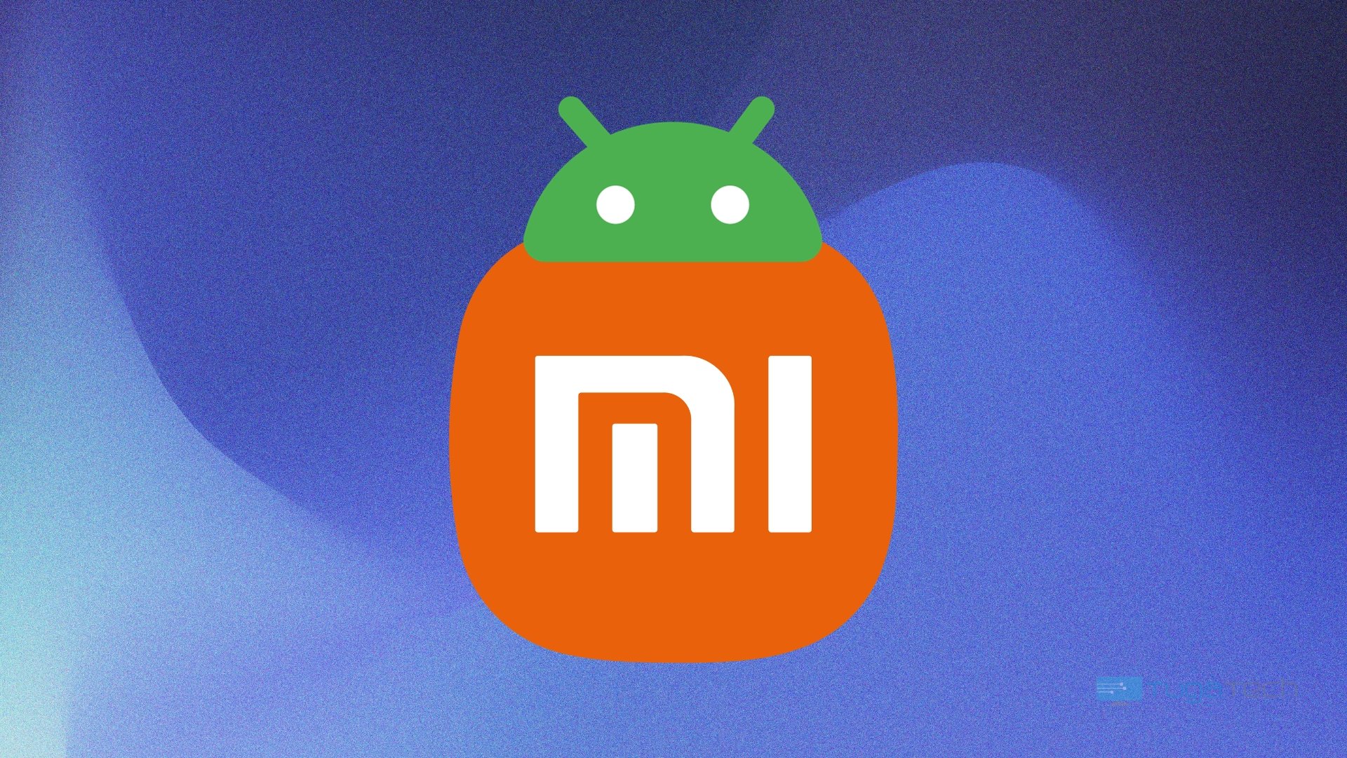 Xiaomi logo com sinal do Android