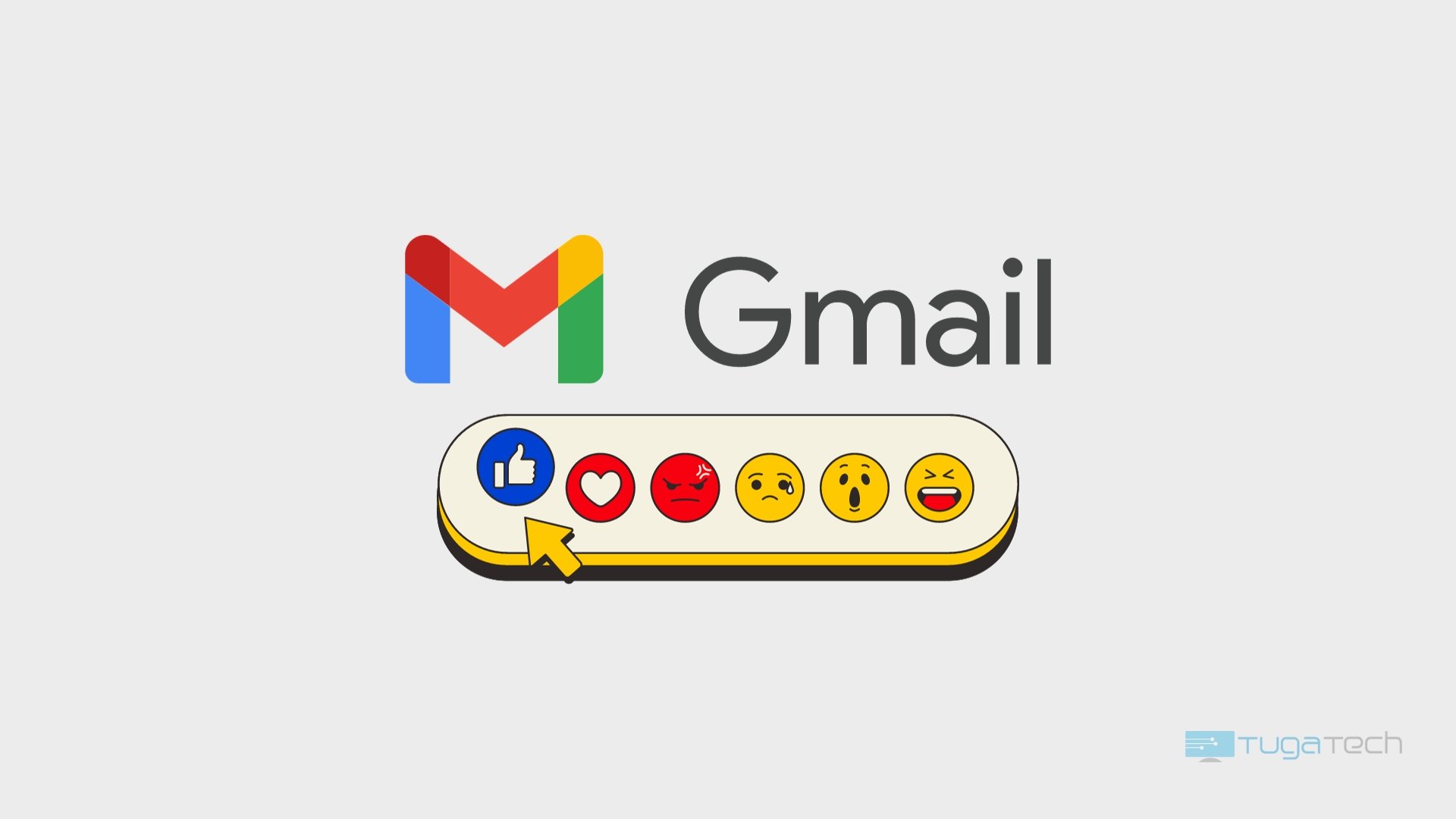 Gmail com reações