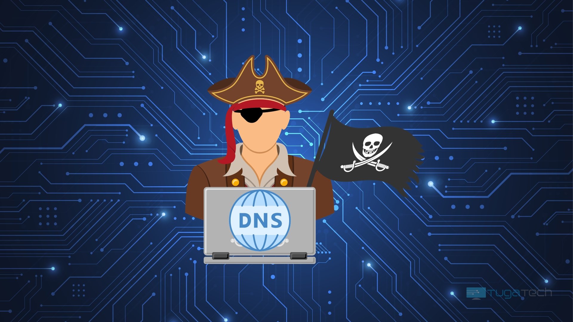 Site pirata com bloqueio de DNS
