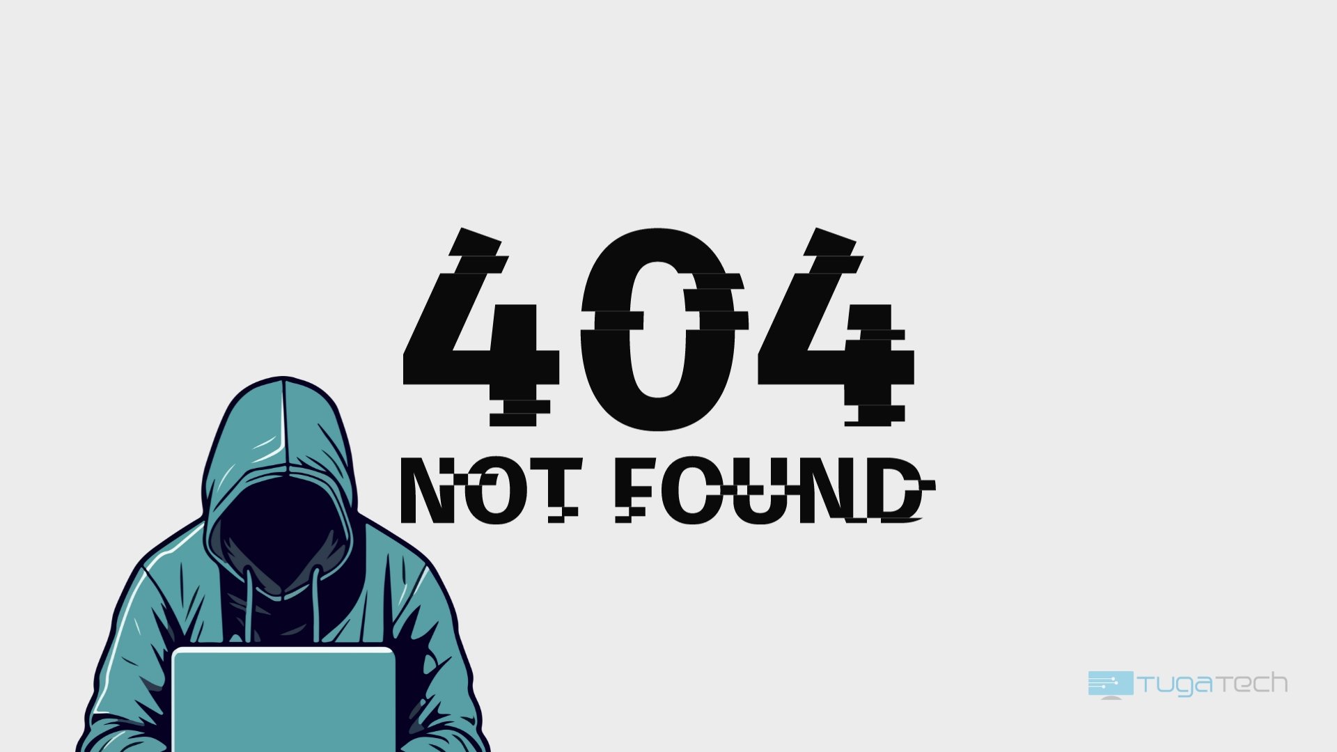 Página 404 com hacker