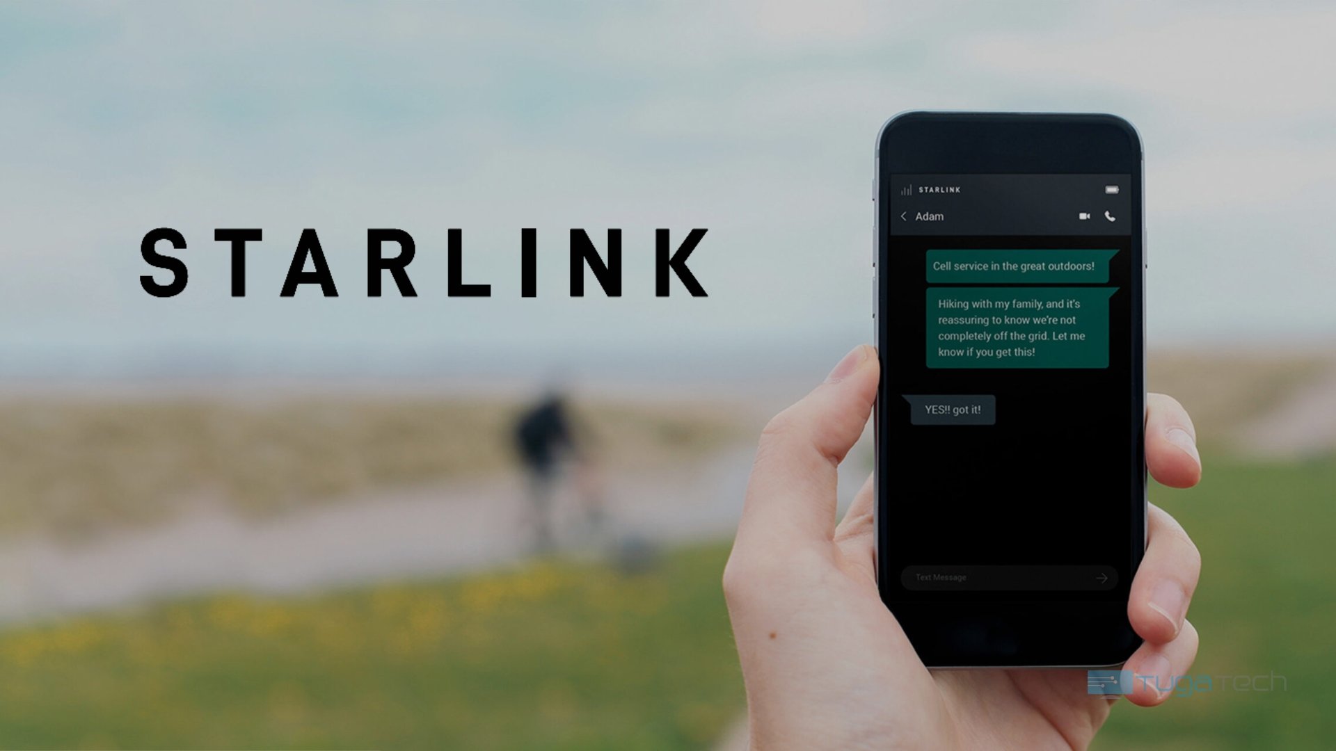 Starlink chamadas em smartphone