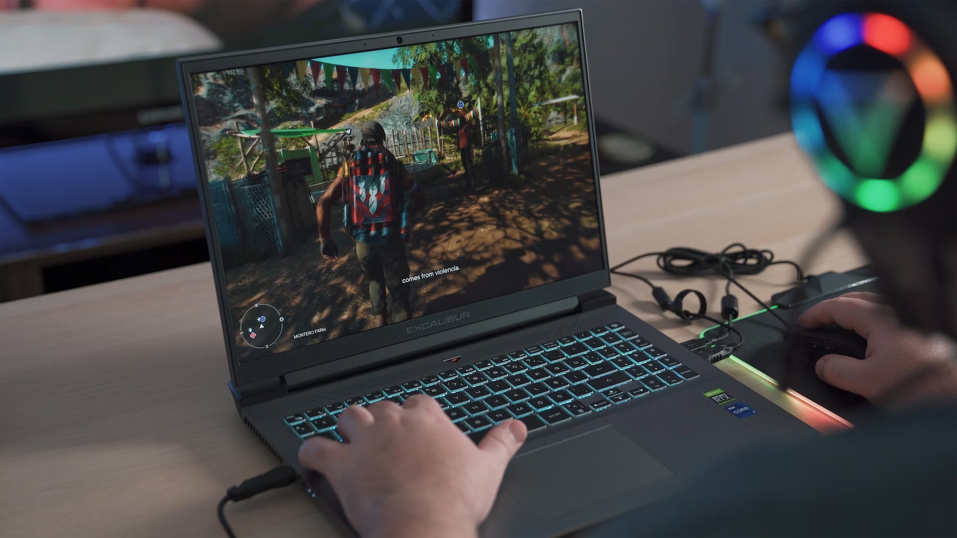 Computador portátil com jogo