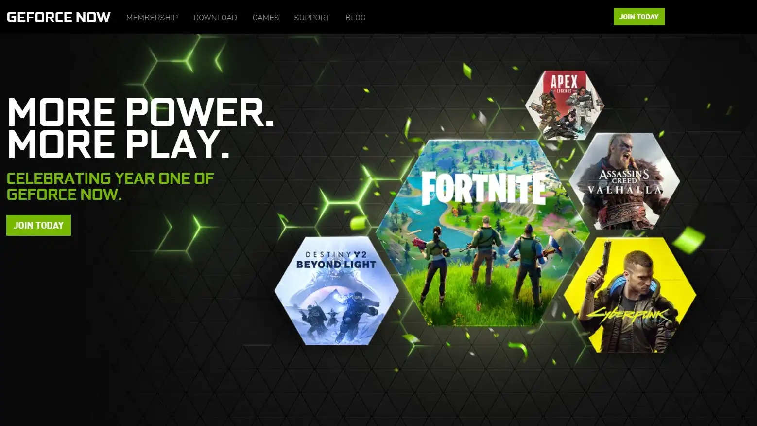 Geforce Now site