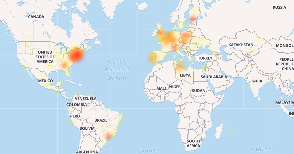 mapa facebook down