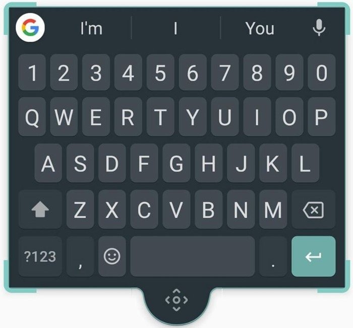 teclado flutuante google