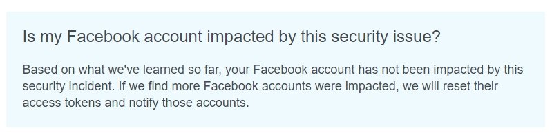 mensagem exemplo falha facebook