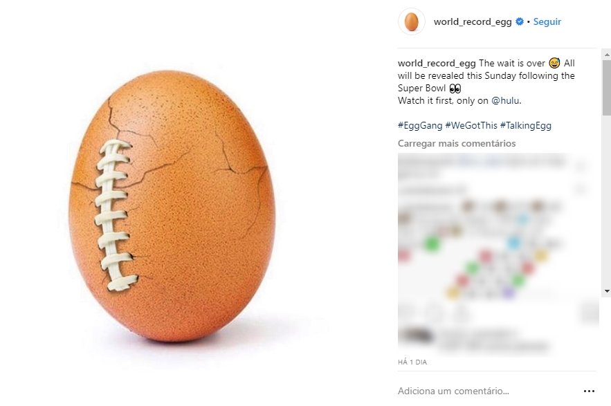 instagram egg recorde