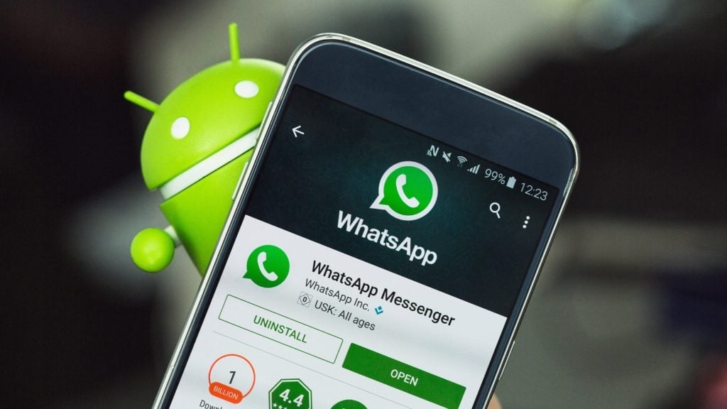 WhatsApp em smartphone android