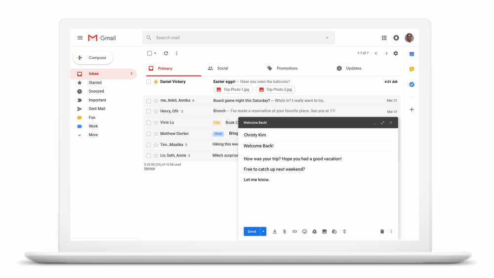 agendamento de mensagens gmail