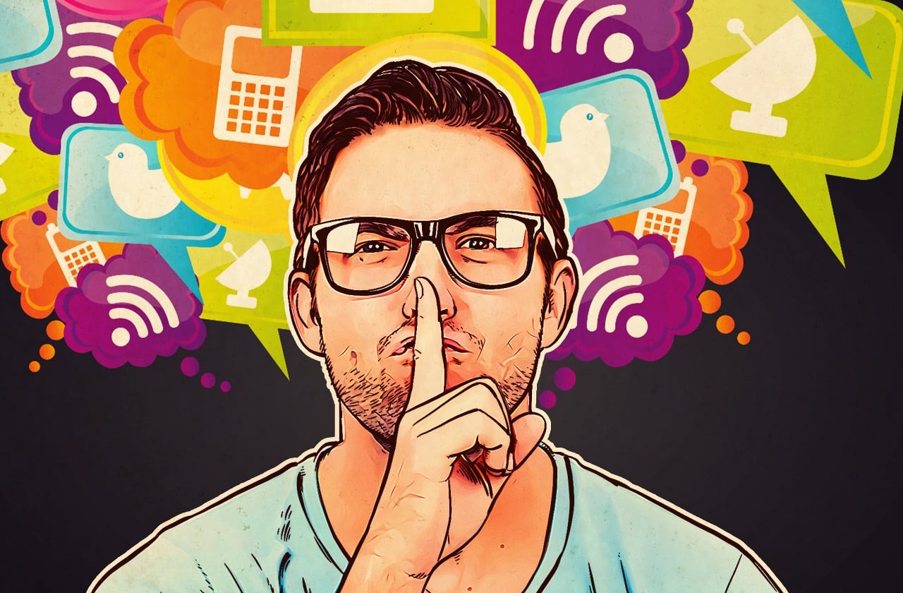 silencio nas redes sociais