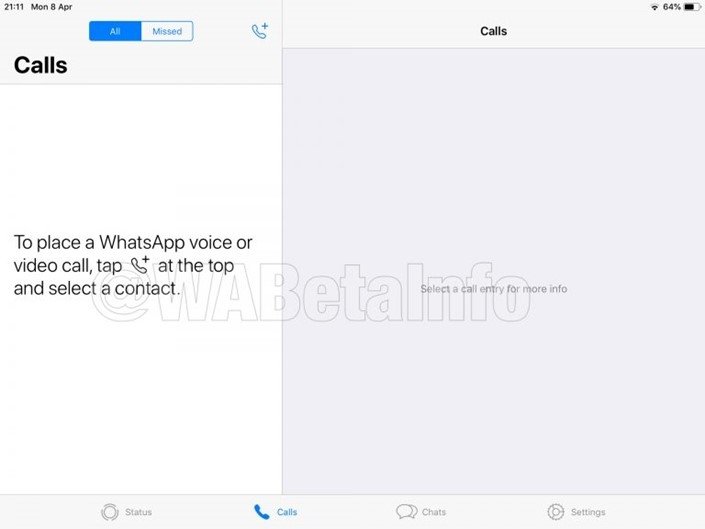 WhatsApp para ipad