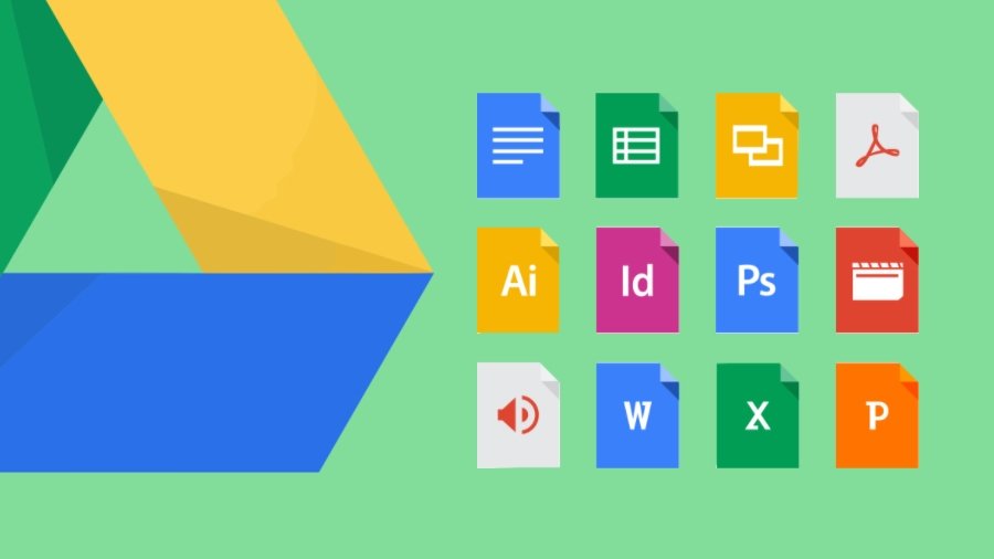 Google Drive e tipos de ficheiros