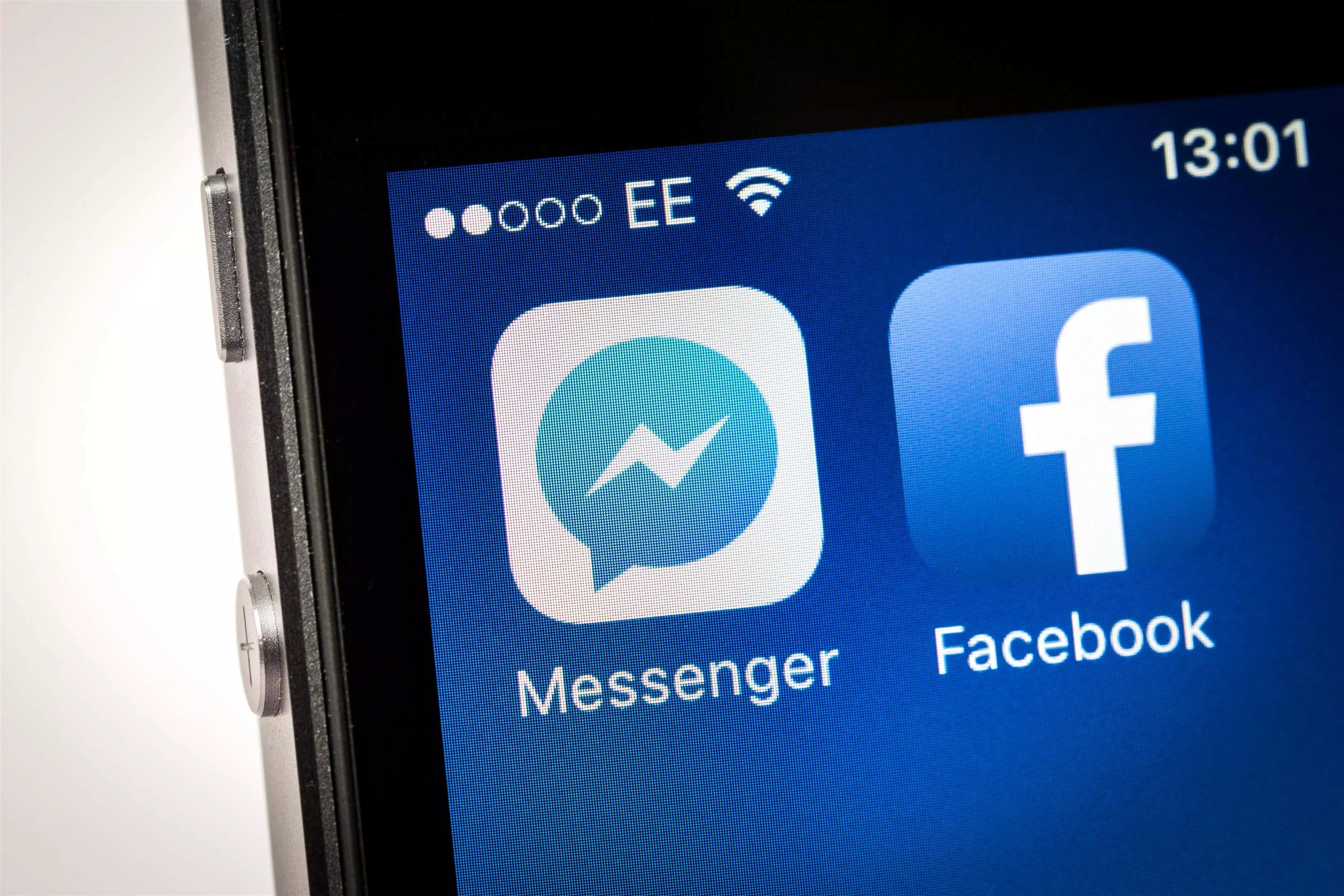 Facebook e messenger aplicações no iOS
