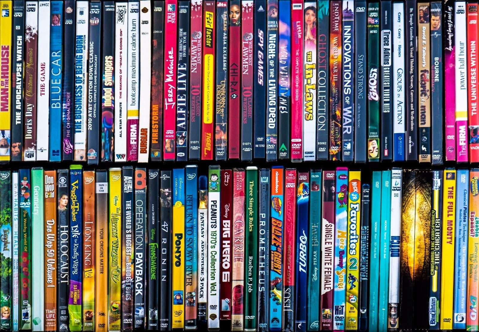 caixas de DVDs