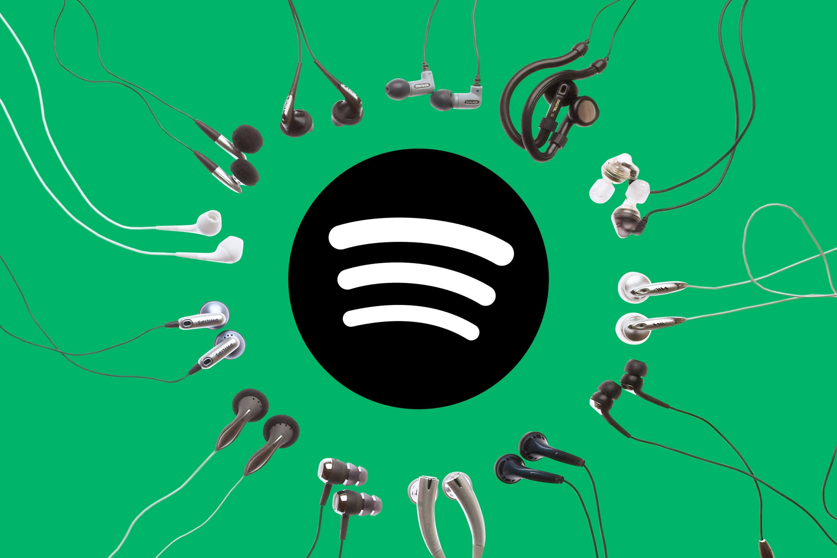 spotify música sobre logo