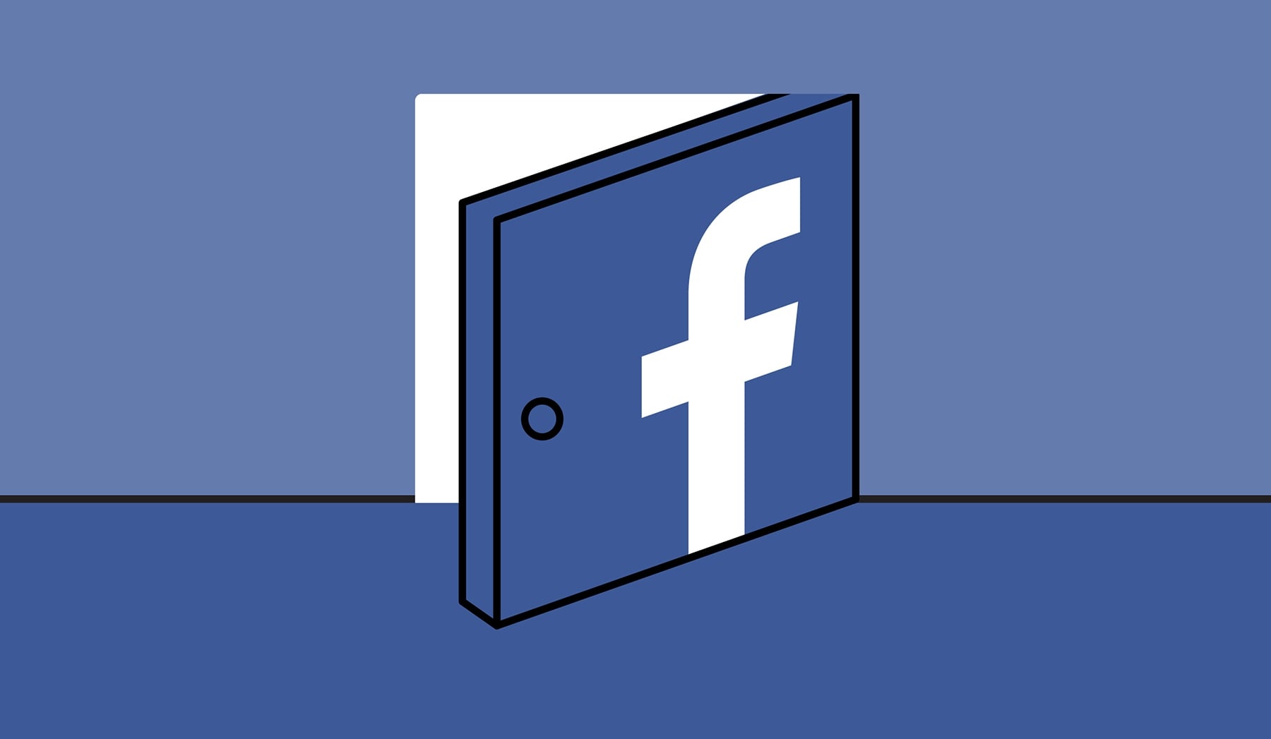 Porta do Facebook