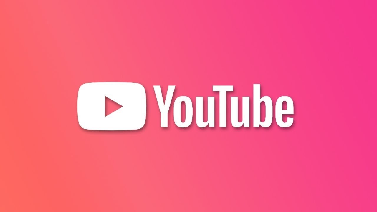 Youtube logo cor de rosa