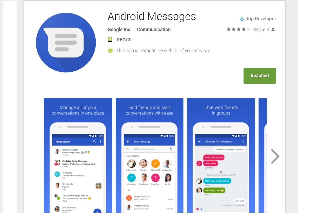 Google messages android