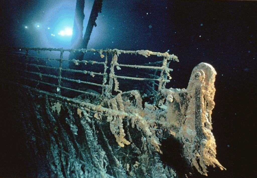 Titanic no fundo do mar