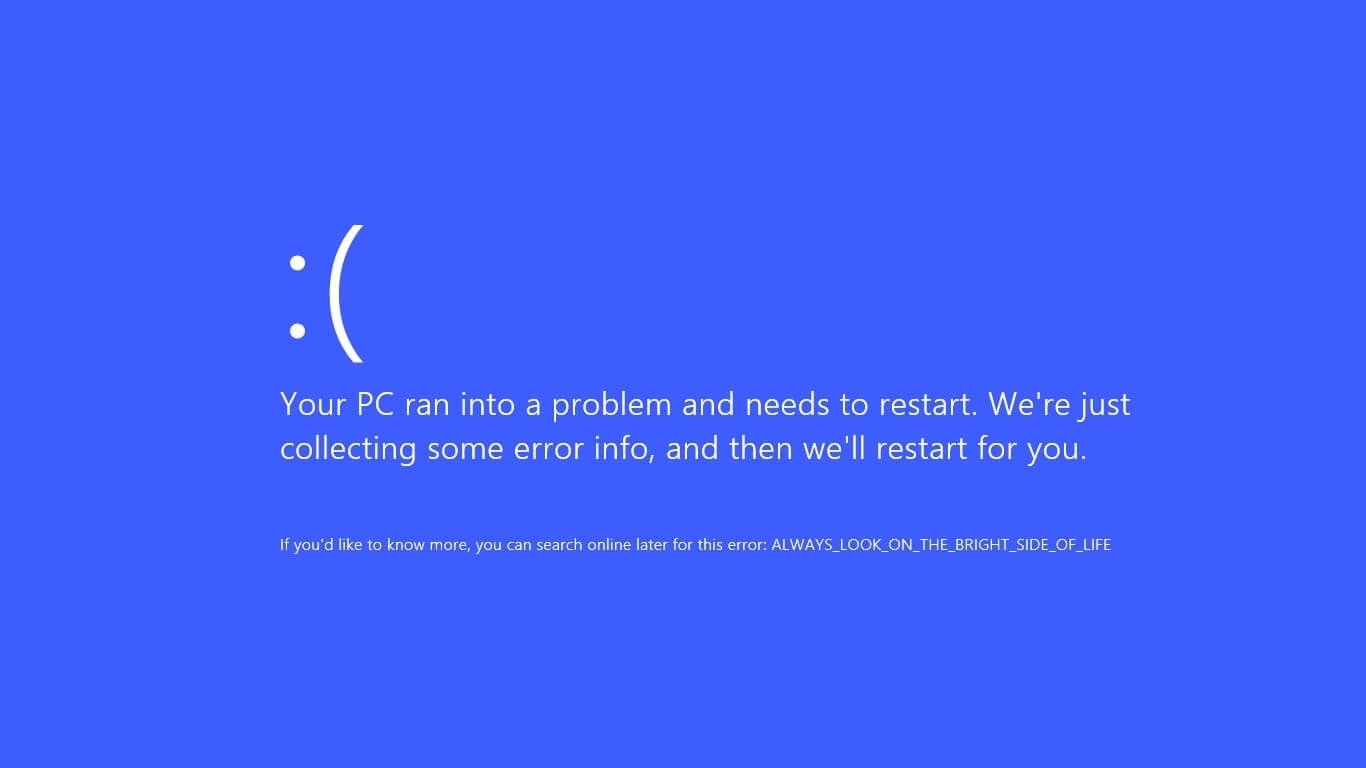 Erro ecrã azul do Windows
