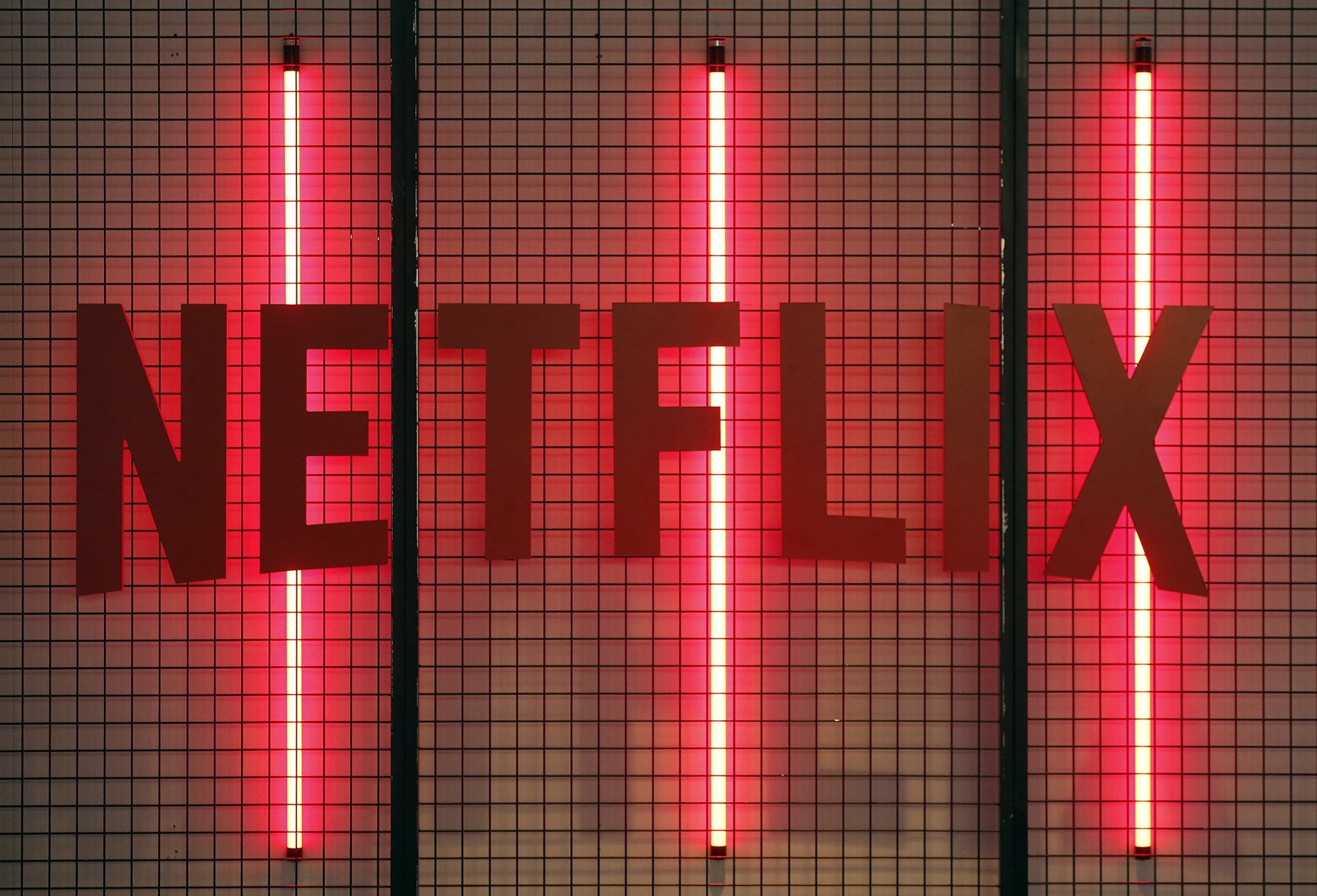 Netflix logo parede