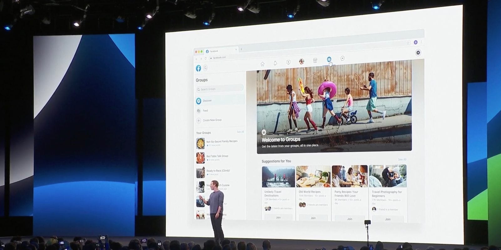 Facebook nova interface