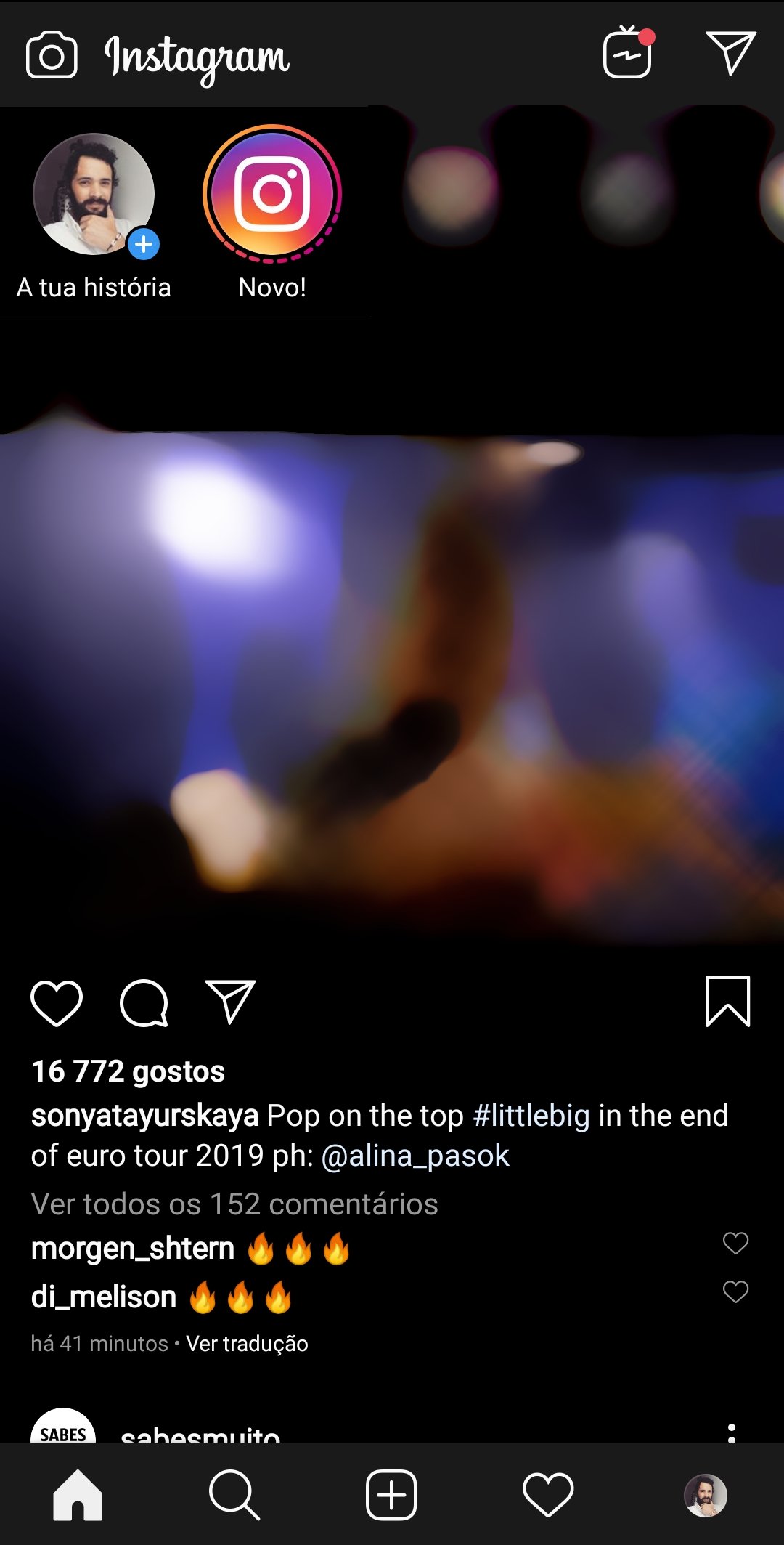 modo escuro Instagram