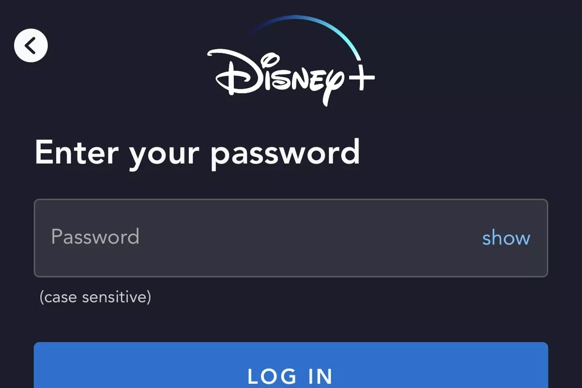 disney plus login