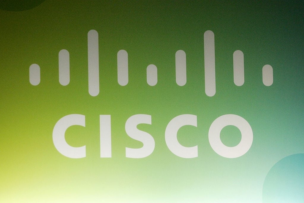 Cisco logo na parede