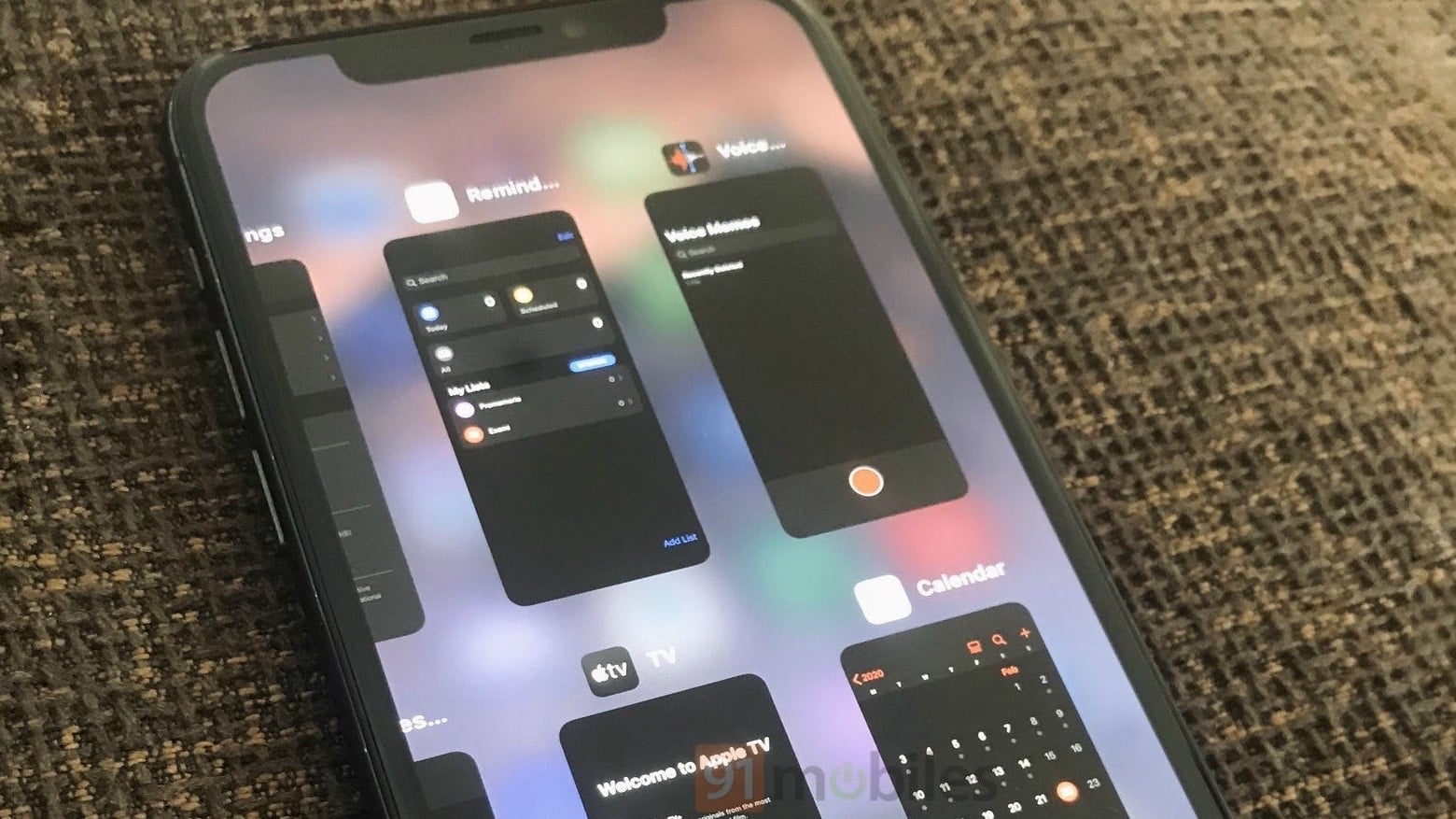 iOS 14 apps abertas