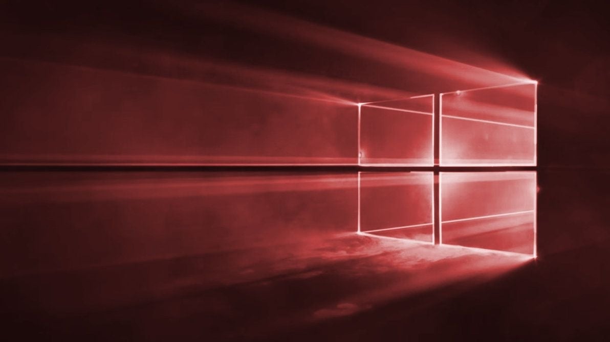 Windows 10 vermelho