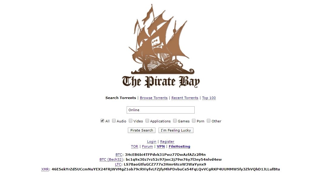 The pirate bay